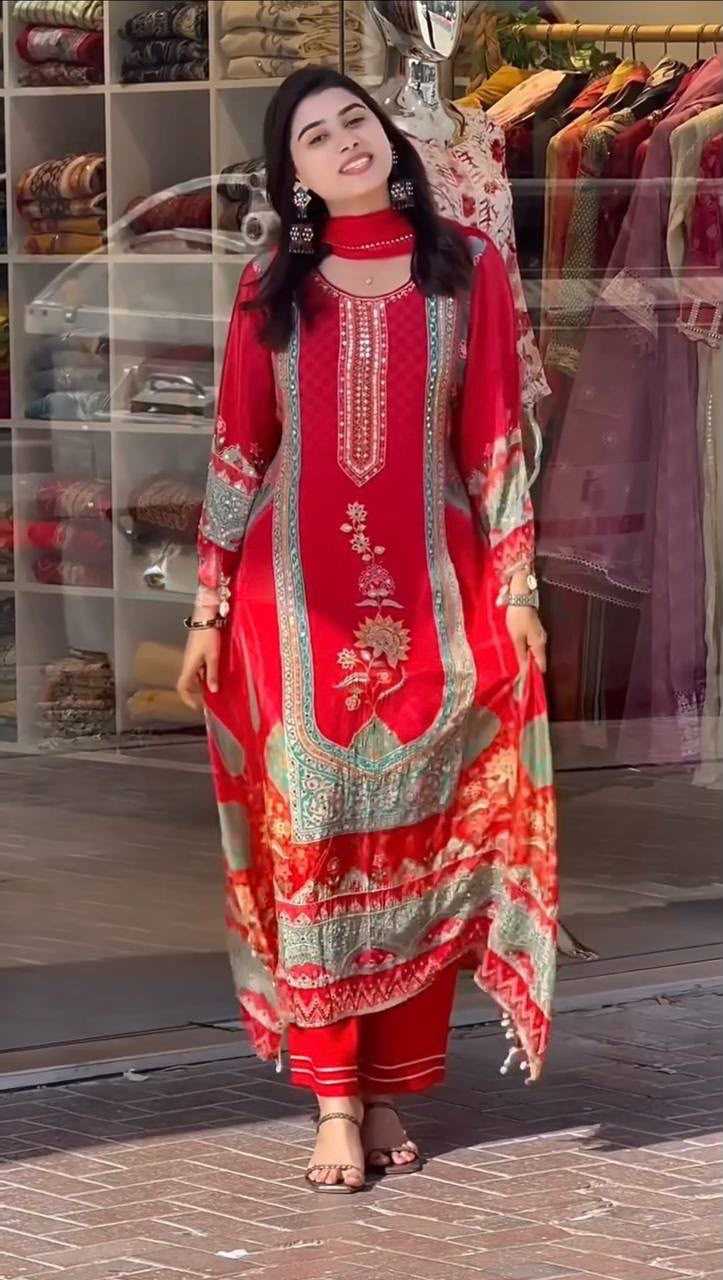 Faux Georgette Printed Suit 224