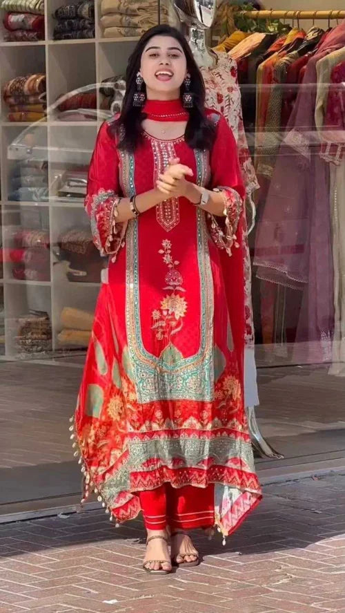 Faux Georgette Printed Suit 224