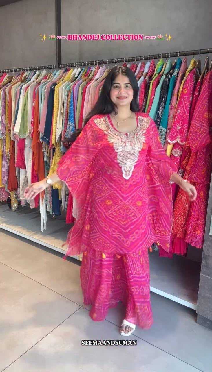 Faux Georgette Embroidery Suit