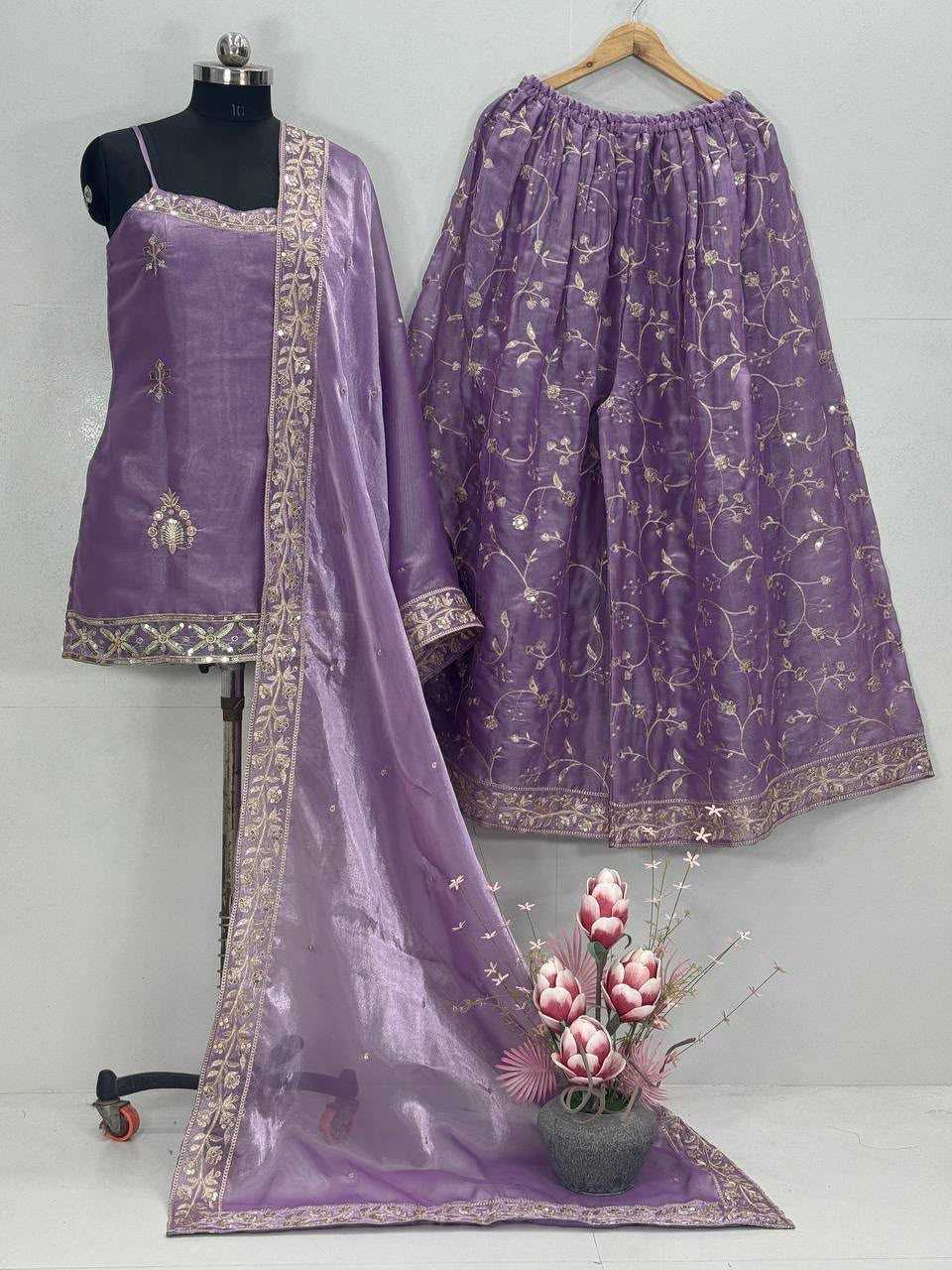 Organza Silk Designer Suit