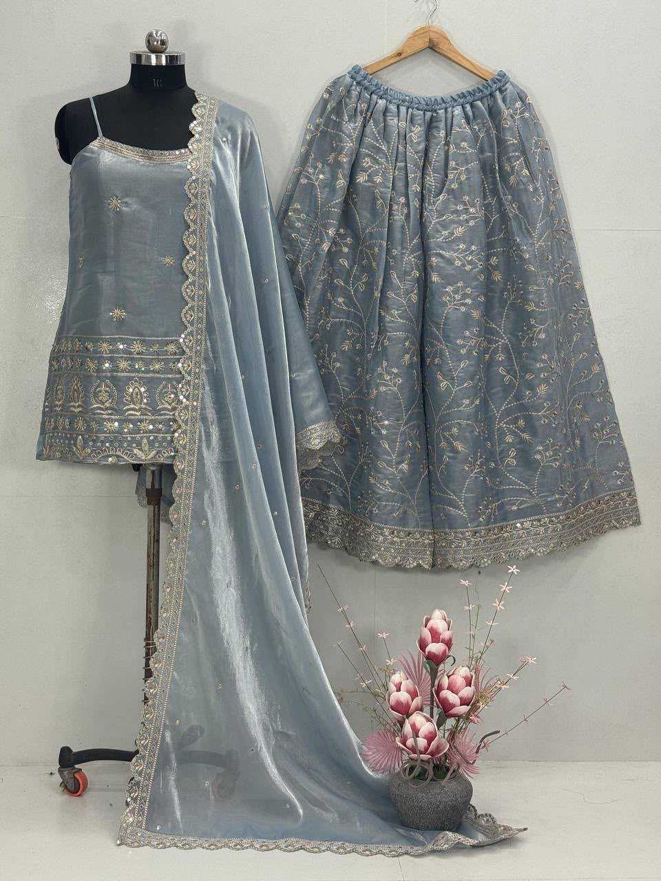 Organza Silk Designer Suit