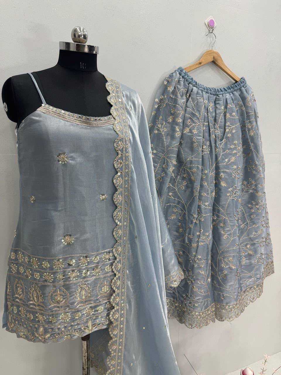 Organza Silk Designer Suit