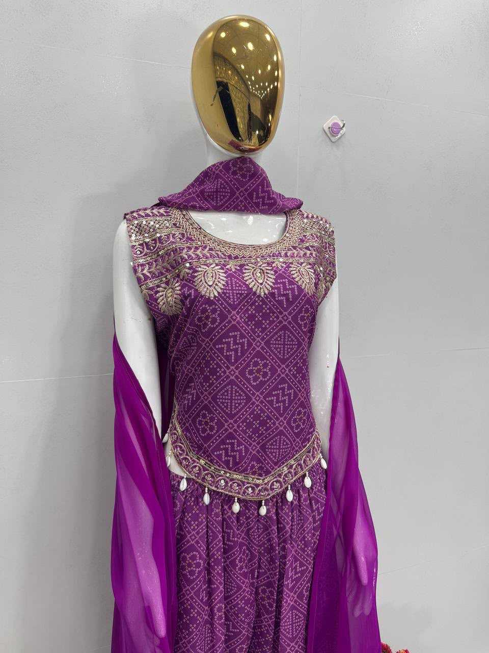 Faux Georgette Printed Suit