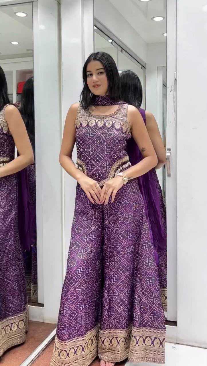 Faux Georgette Printed Suit