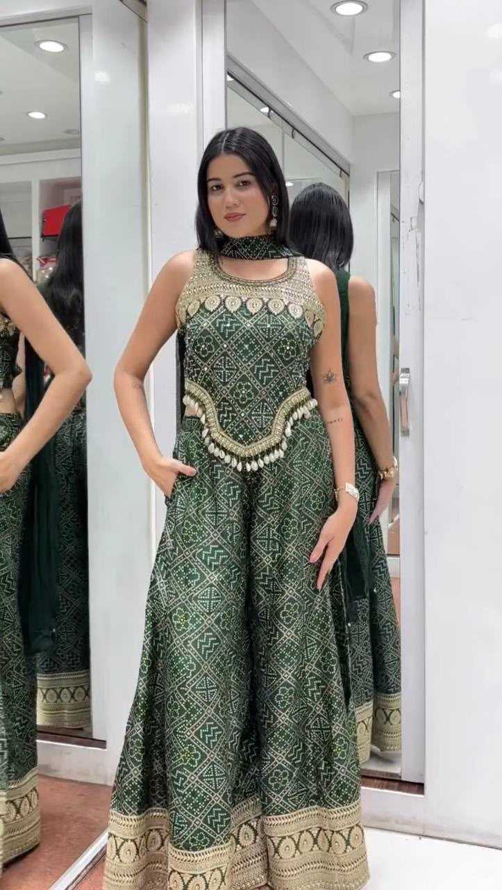 Faux Georgette Printed Suit