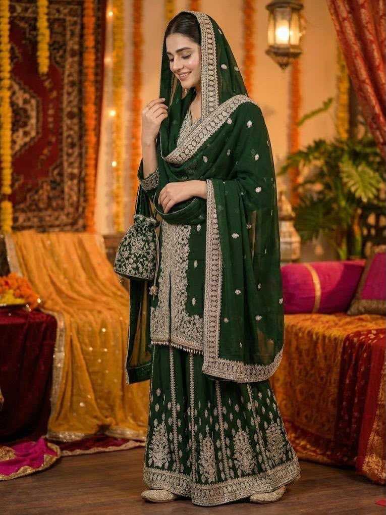 Faux Georgette Palazzo Suit