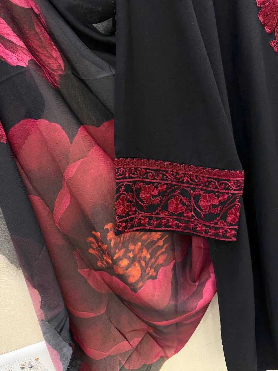 Heavy Roman Silk Embroidery Suit