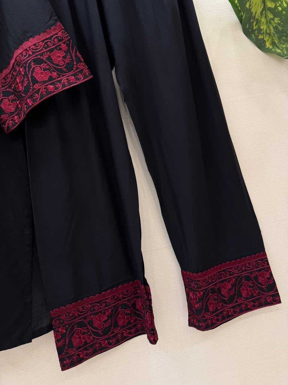 Heavy Roman Silk Embroidery Suit