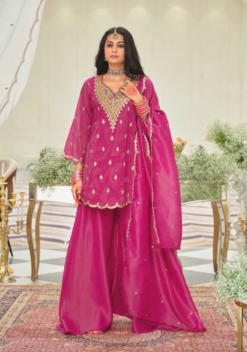 Heavy Silk Sharara Salwar Suit