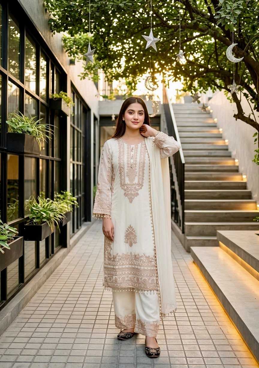 Faux Georgette Palazzo Suit
