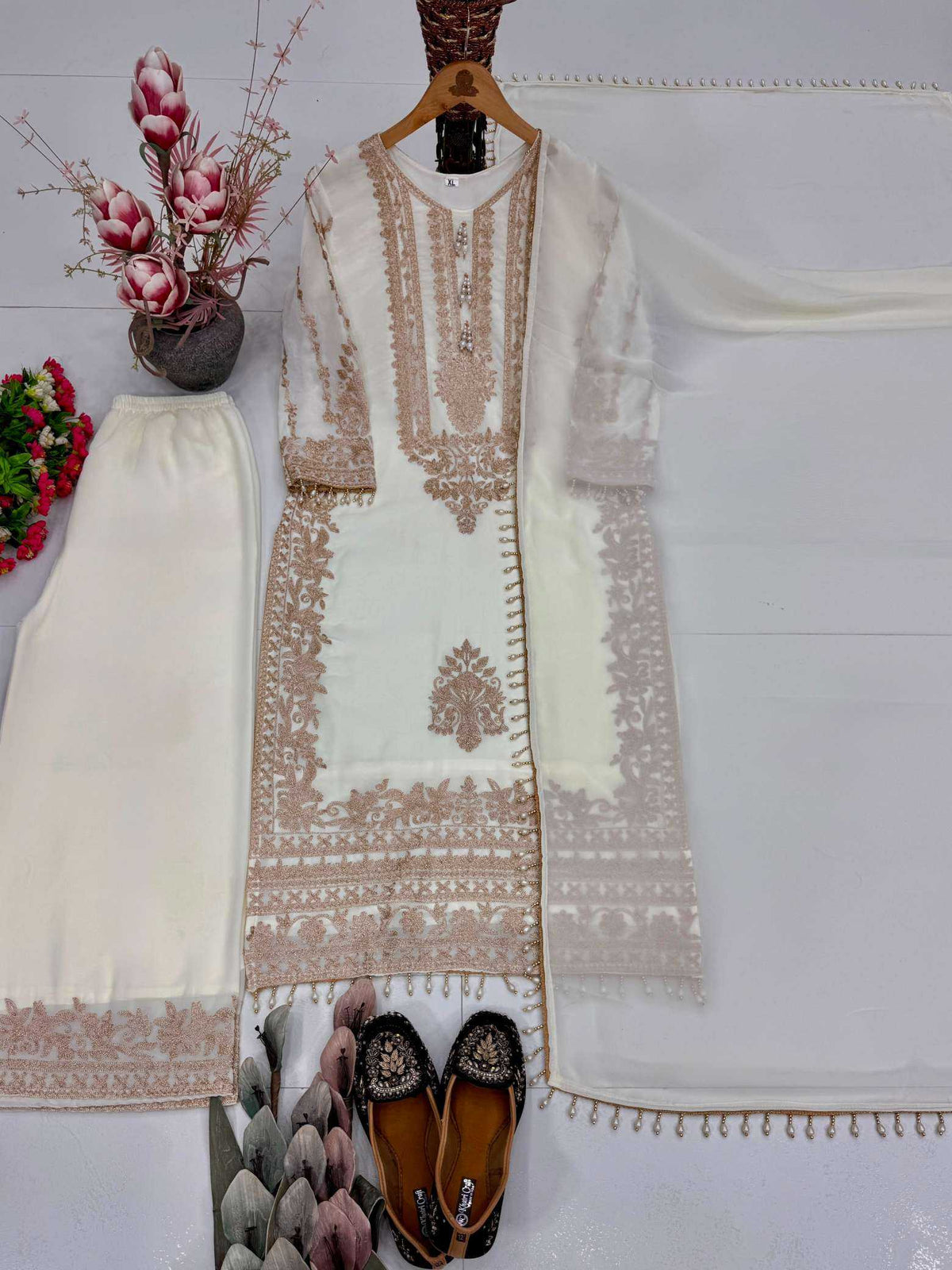 Faux Georgette Palazzo Suit