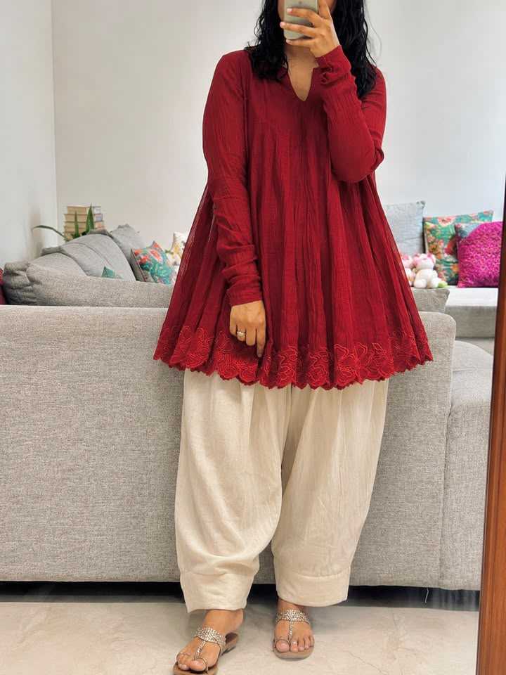 Chanderi Soft Designer Kurti
