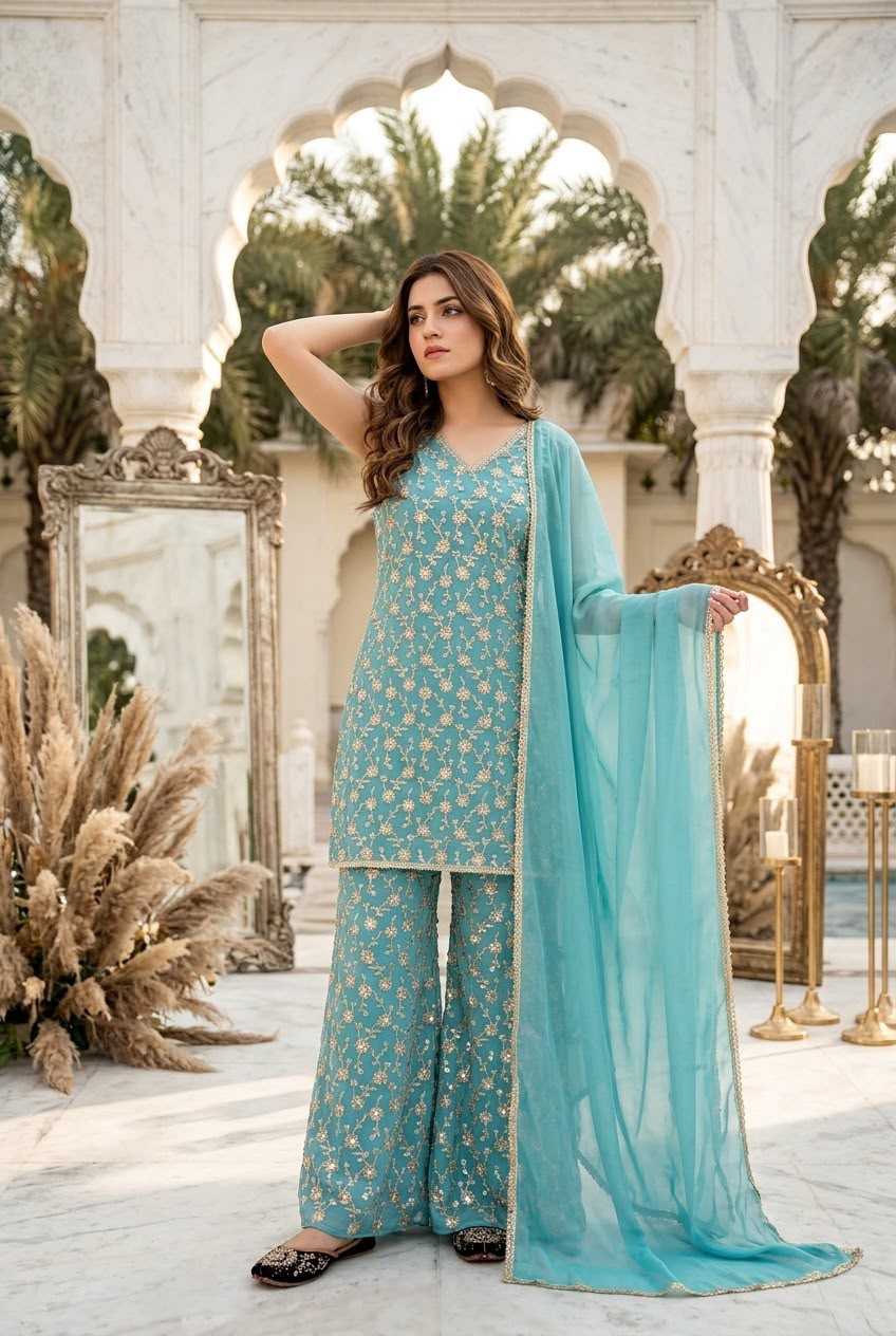 Georgette Embroidery Suit