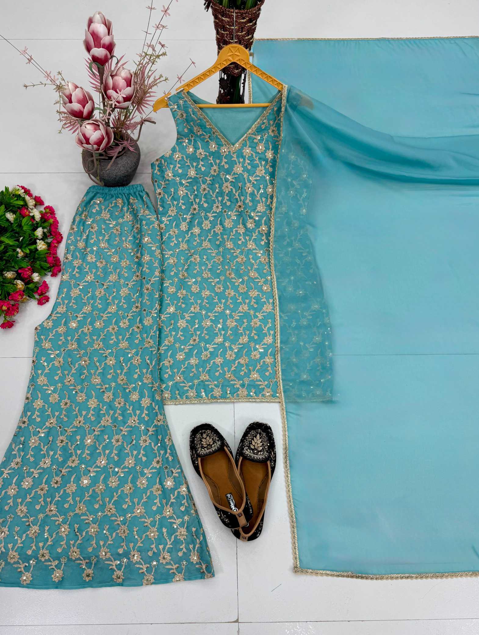 Georgette Embroidery Suit