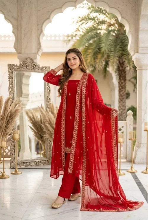 Faux Georgette Suit 253