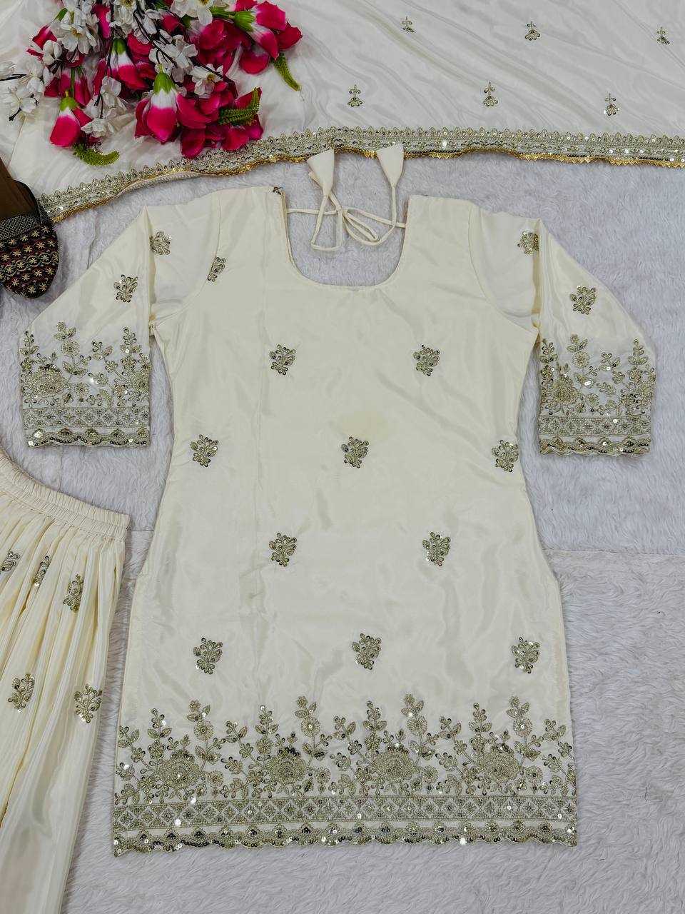 Cotton Sharara Salwar Suit