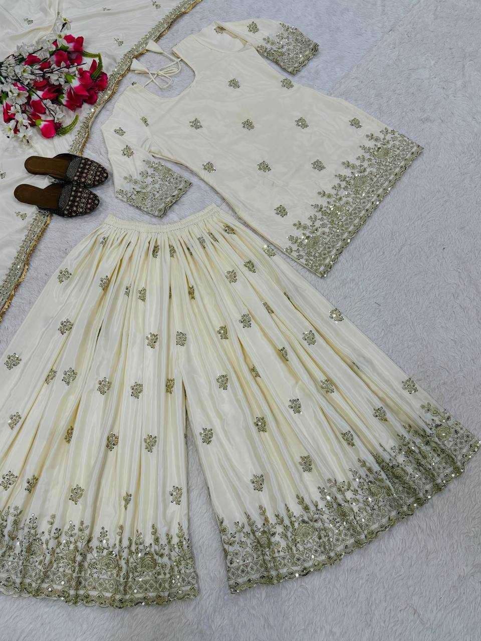 Cotton Sharara Salwar Suit
