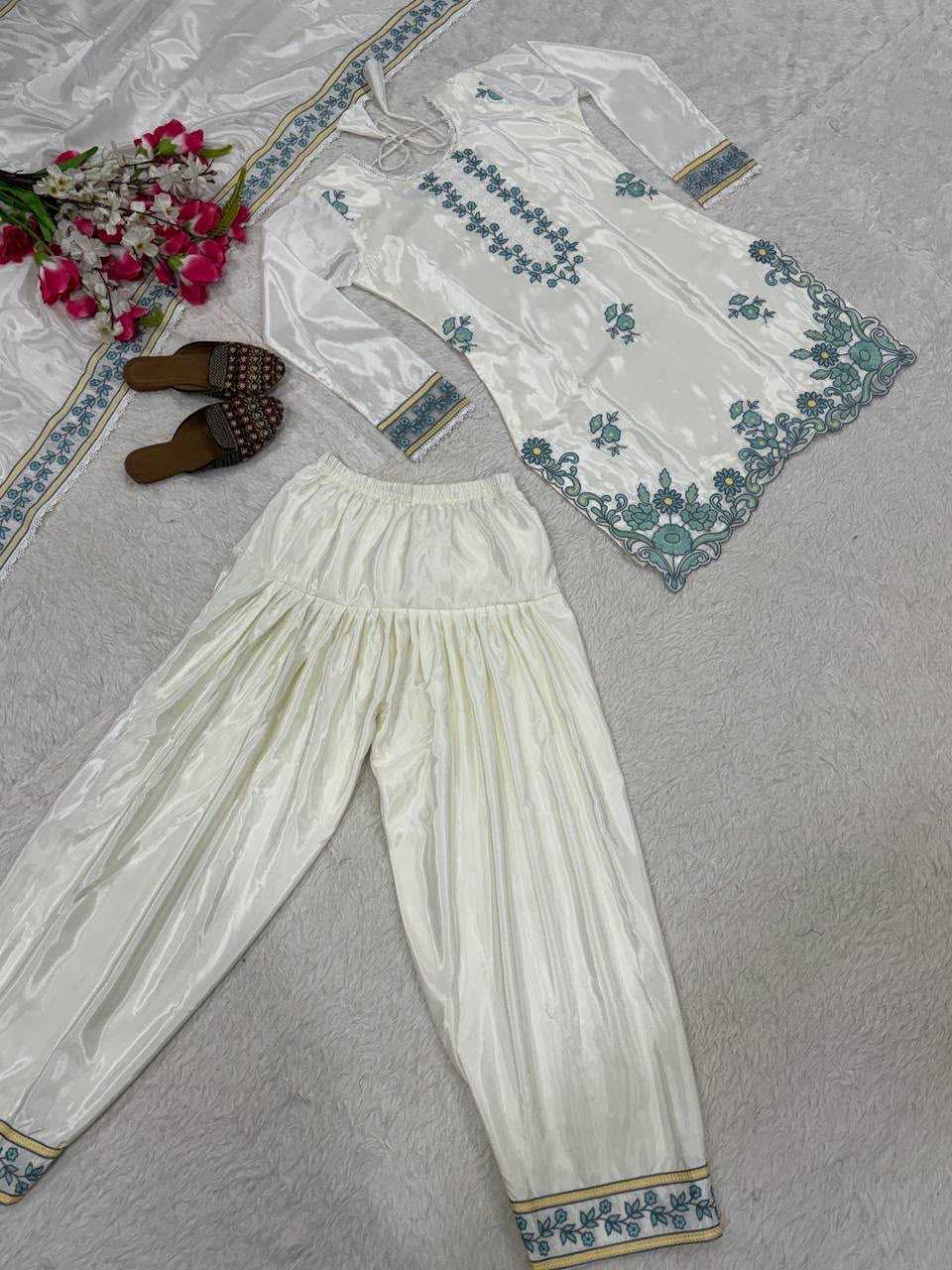 Pure Silk Embroidery Suit 4020