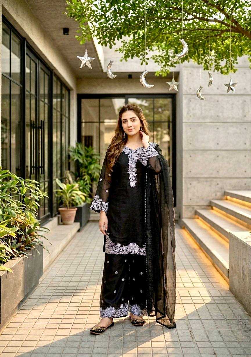 Chanderi Cotton Embroidery Suit