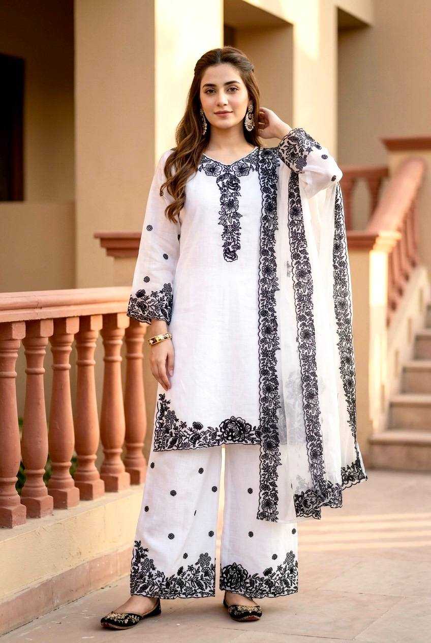Chanderi Cotton Embroidery Suit