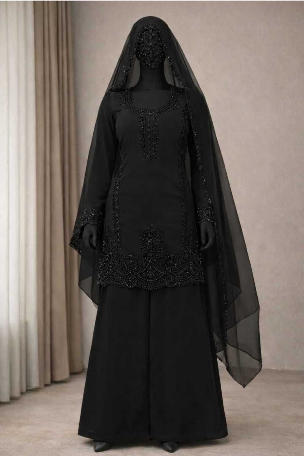 Faux Georgette Embroidery Suit