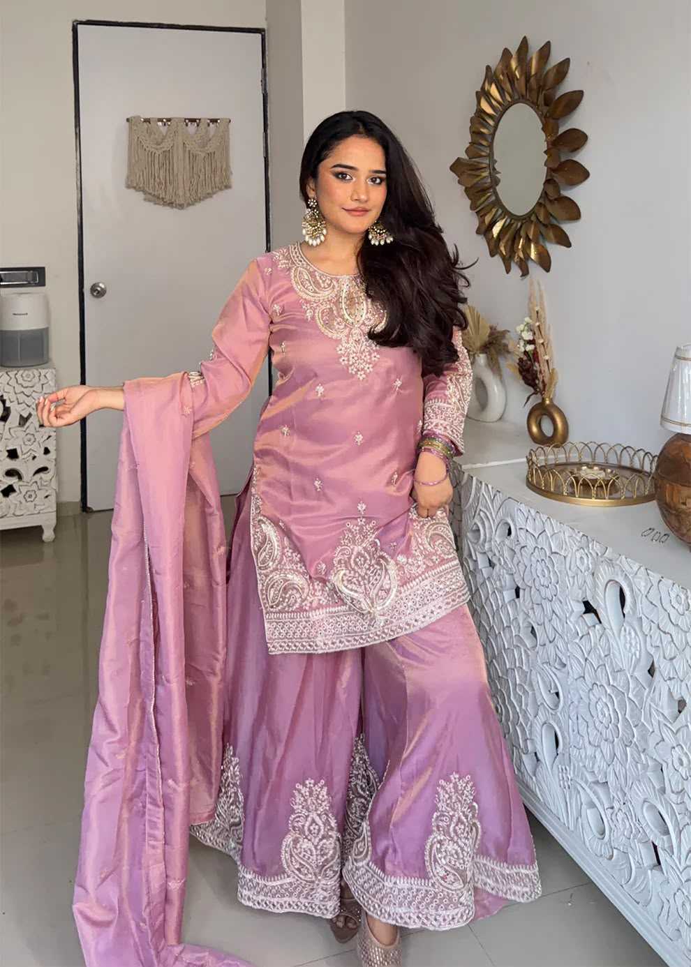 Heavy Silk Embroidery Suit