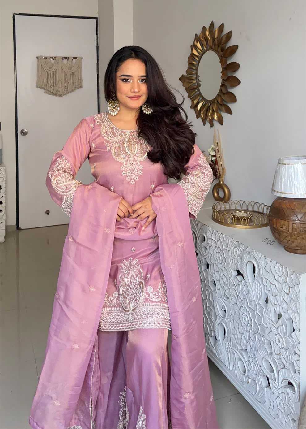 Heavy Silk Embroidery Suit