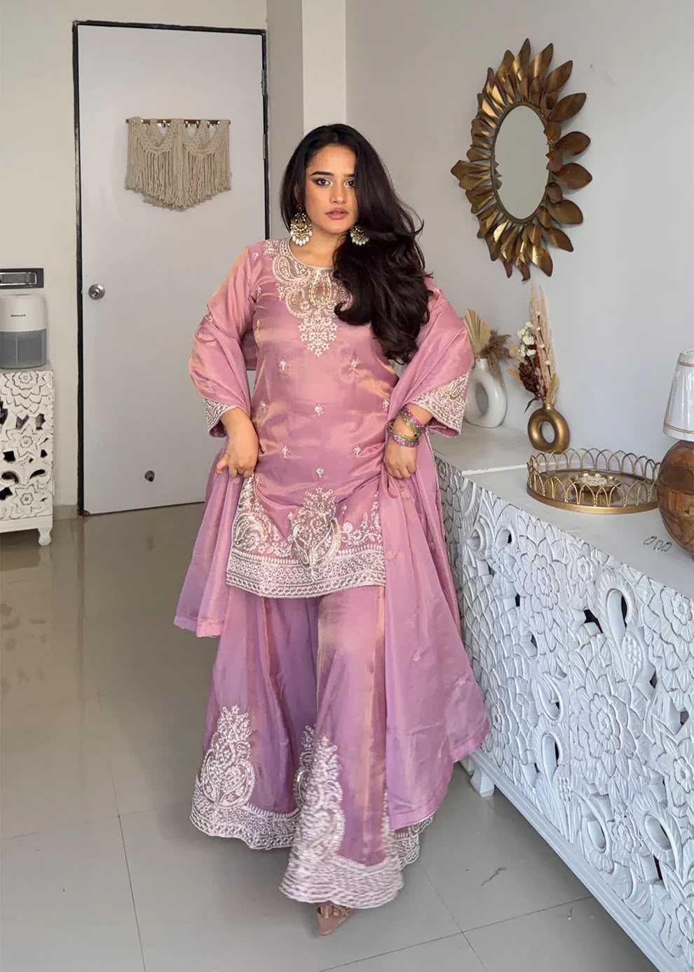 Heavy Silk Embroidery Suit