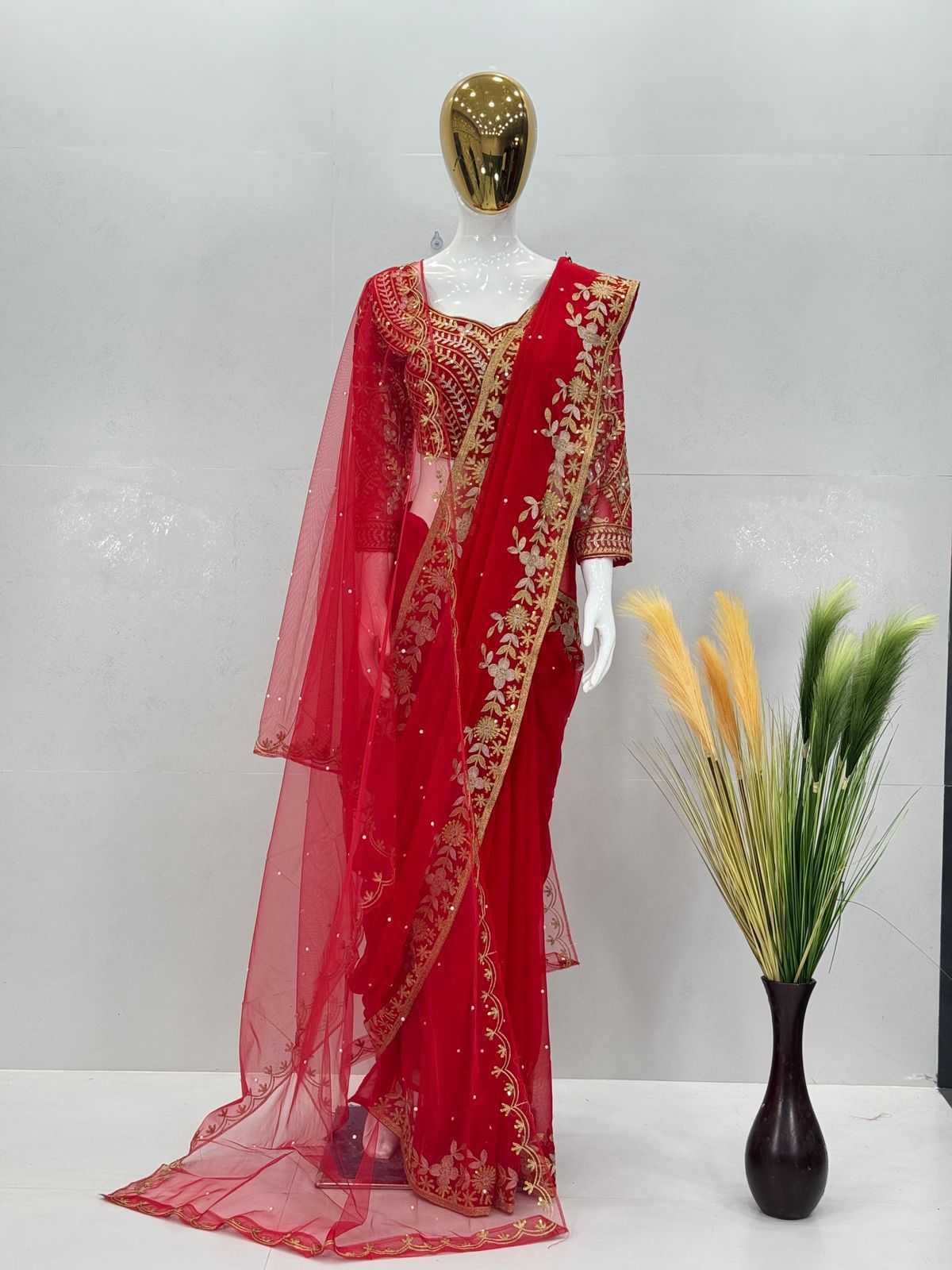 Faux Georgette Party Wear Saree