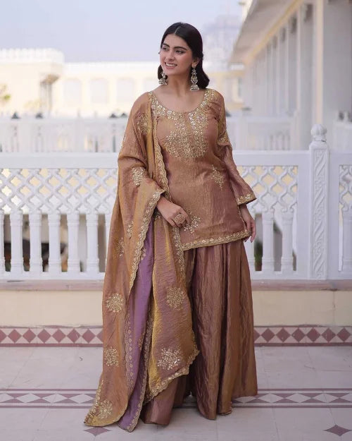 Seemar Soft Vichitra Cotton Suit