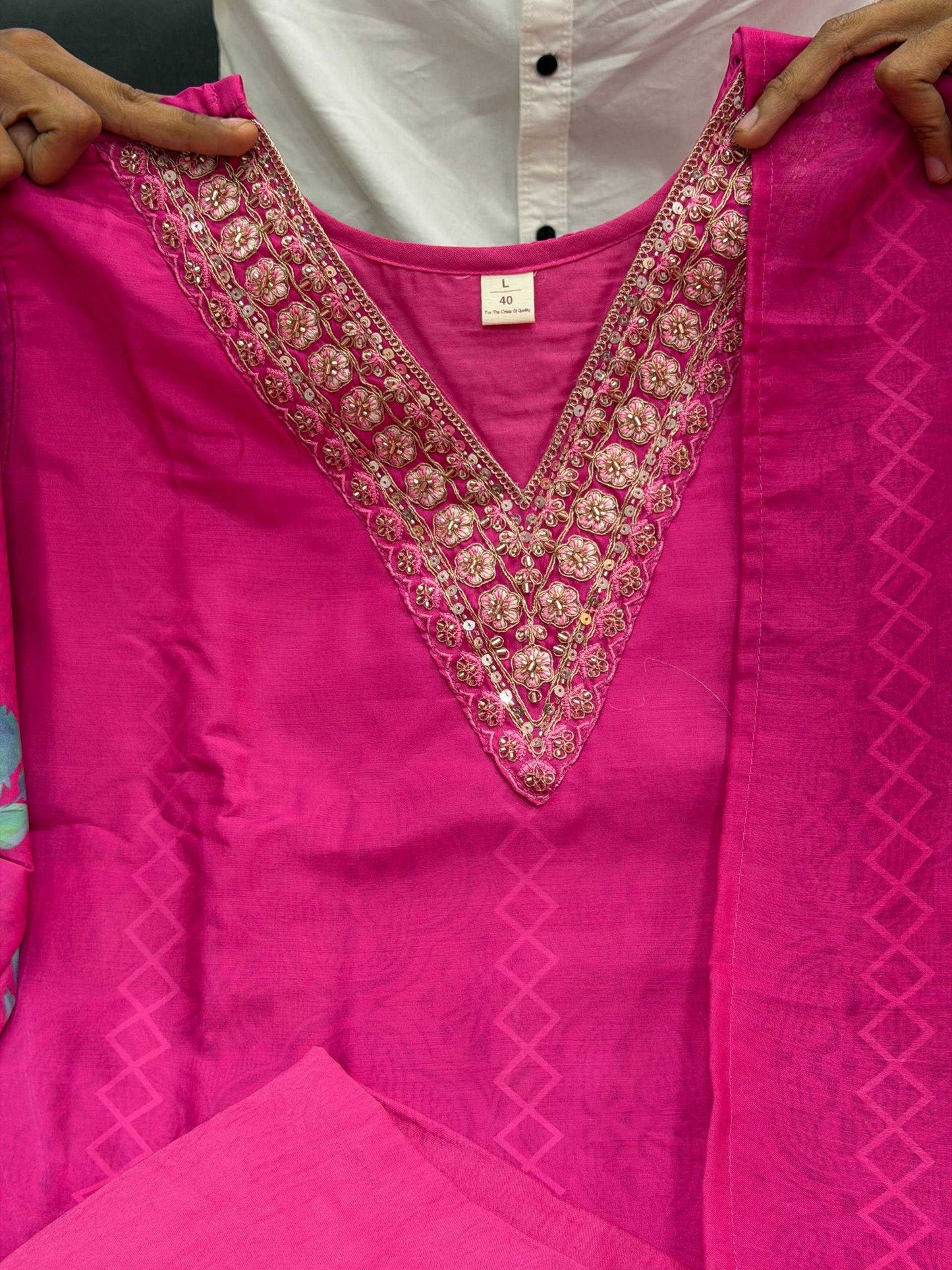 Cotton Party Wear Suit