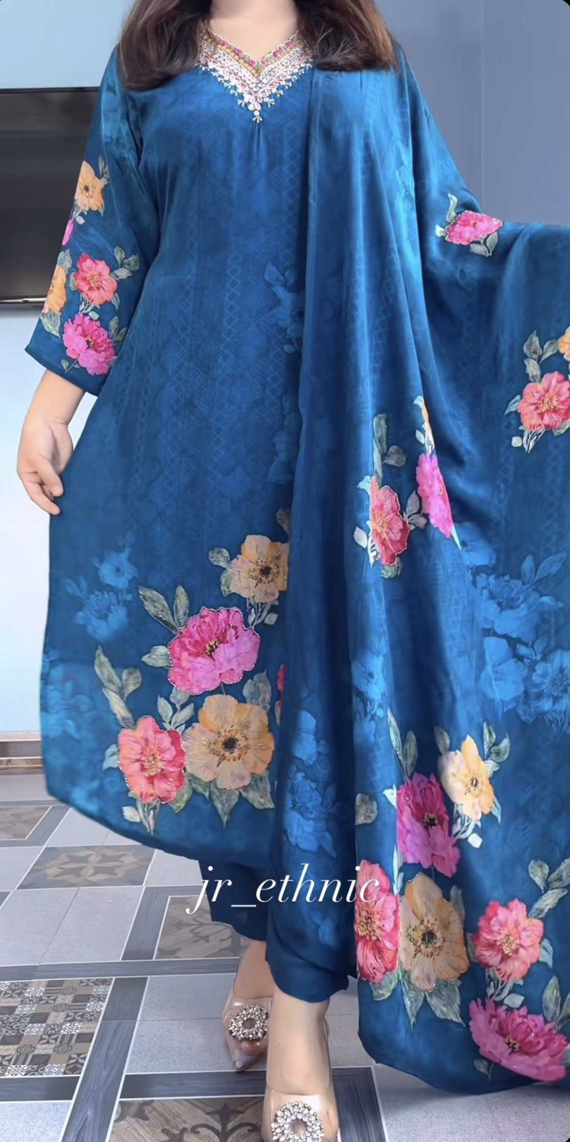 Cotton Party Wear Suit