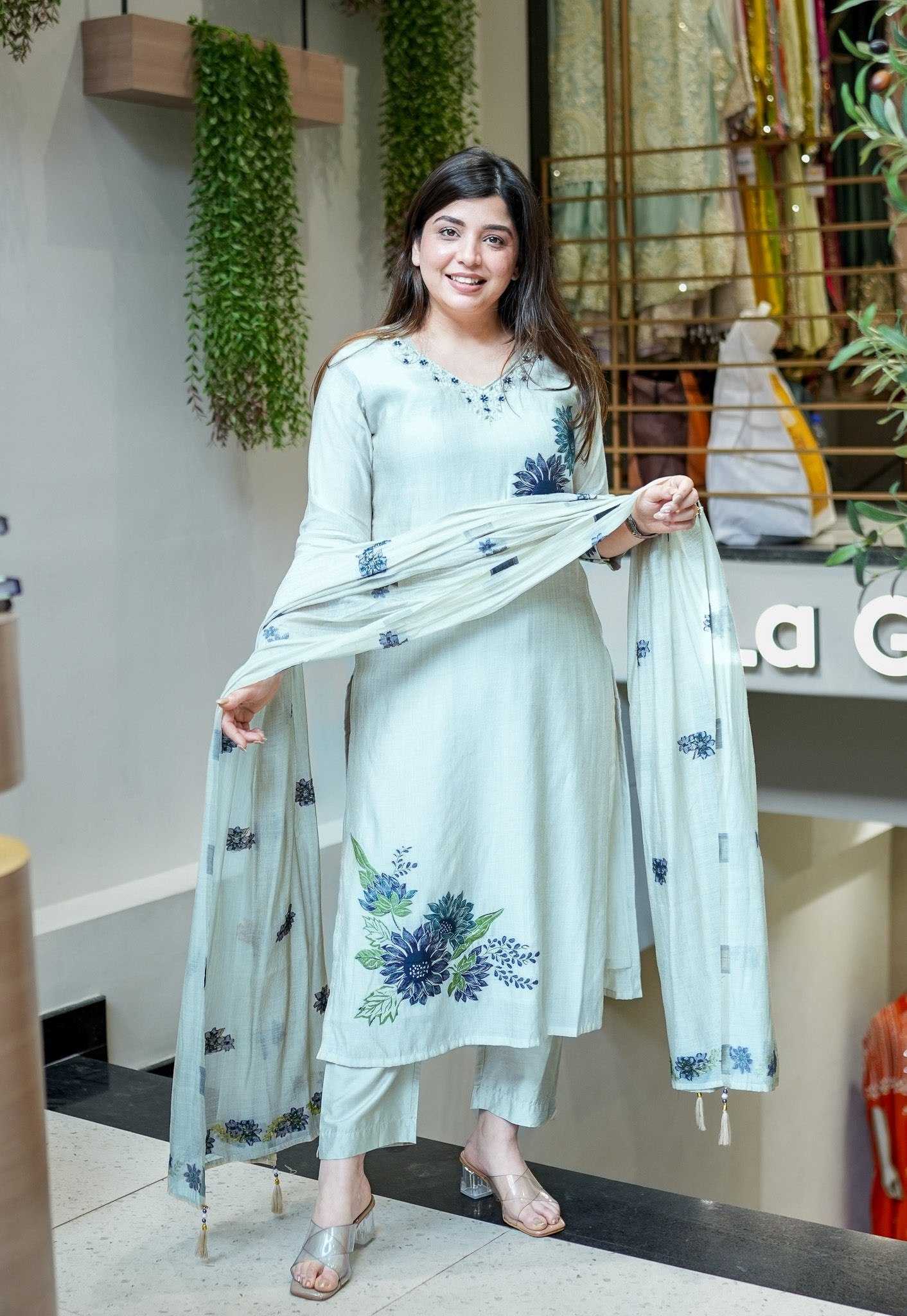 Pure Cotton Printed Suit