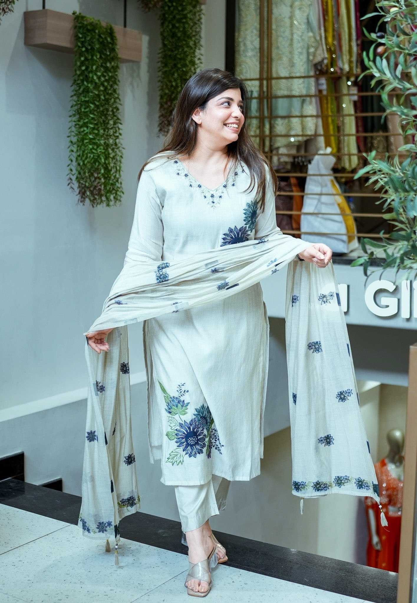 Pure Cotton Printed Suit