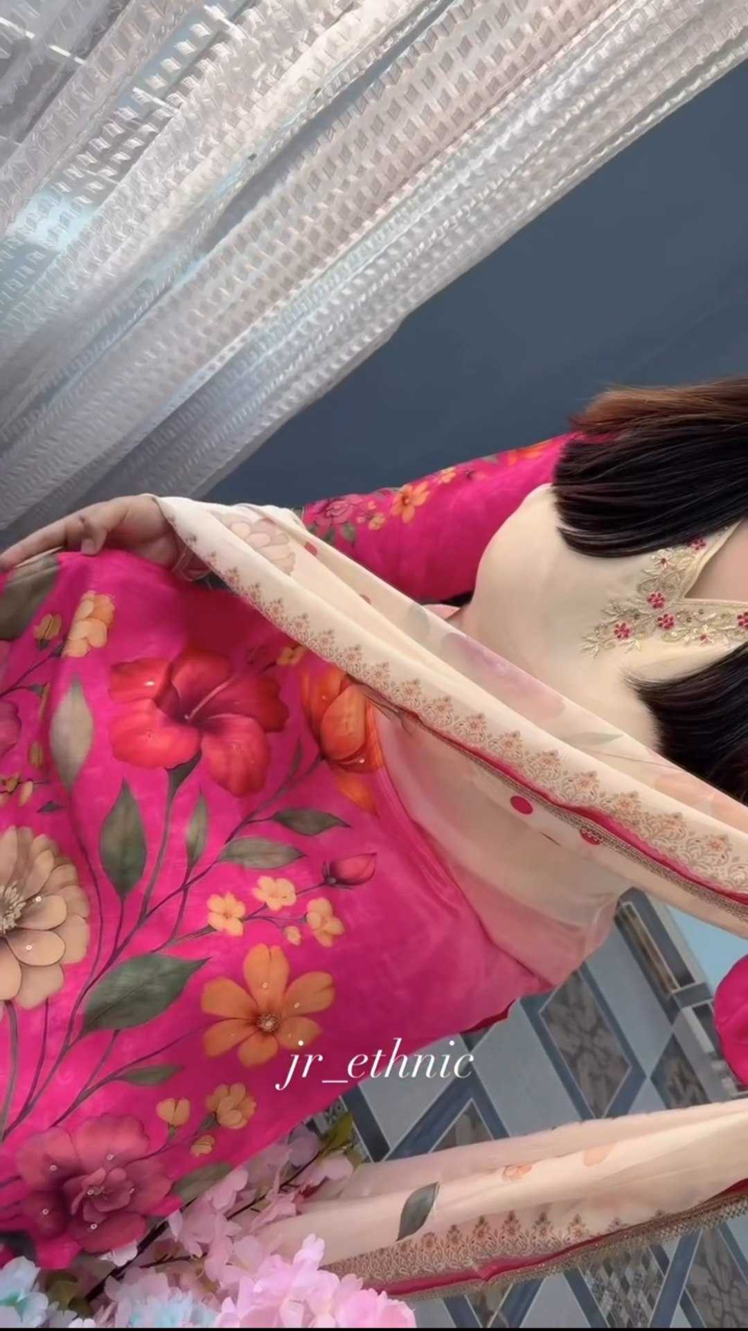 Soft Silk Printed Suit