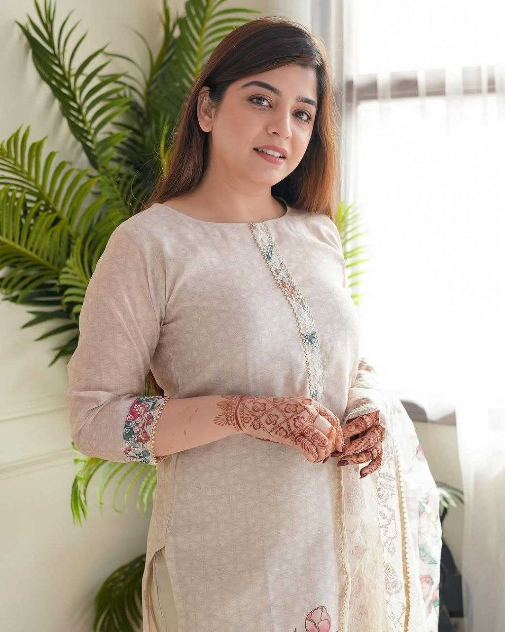 Linen Printed Suit