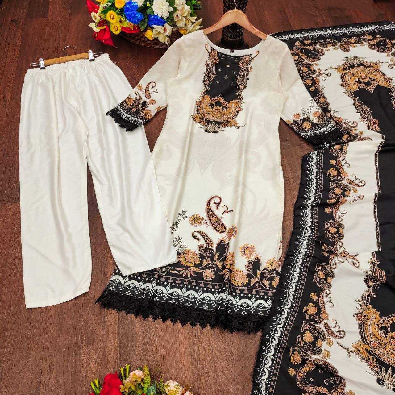 Muslin Printed Suit