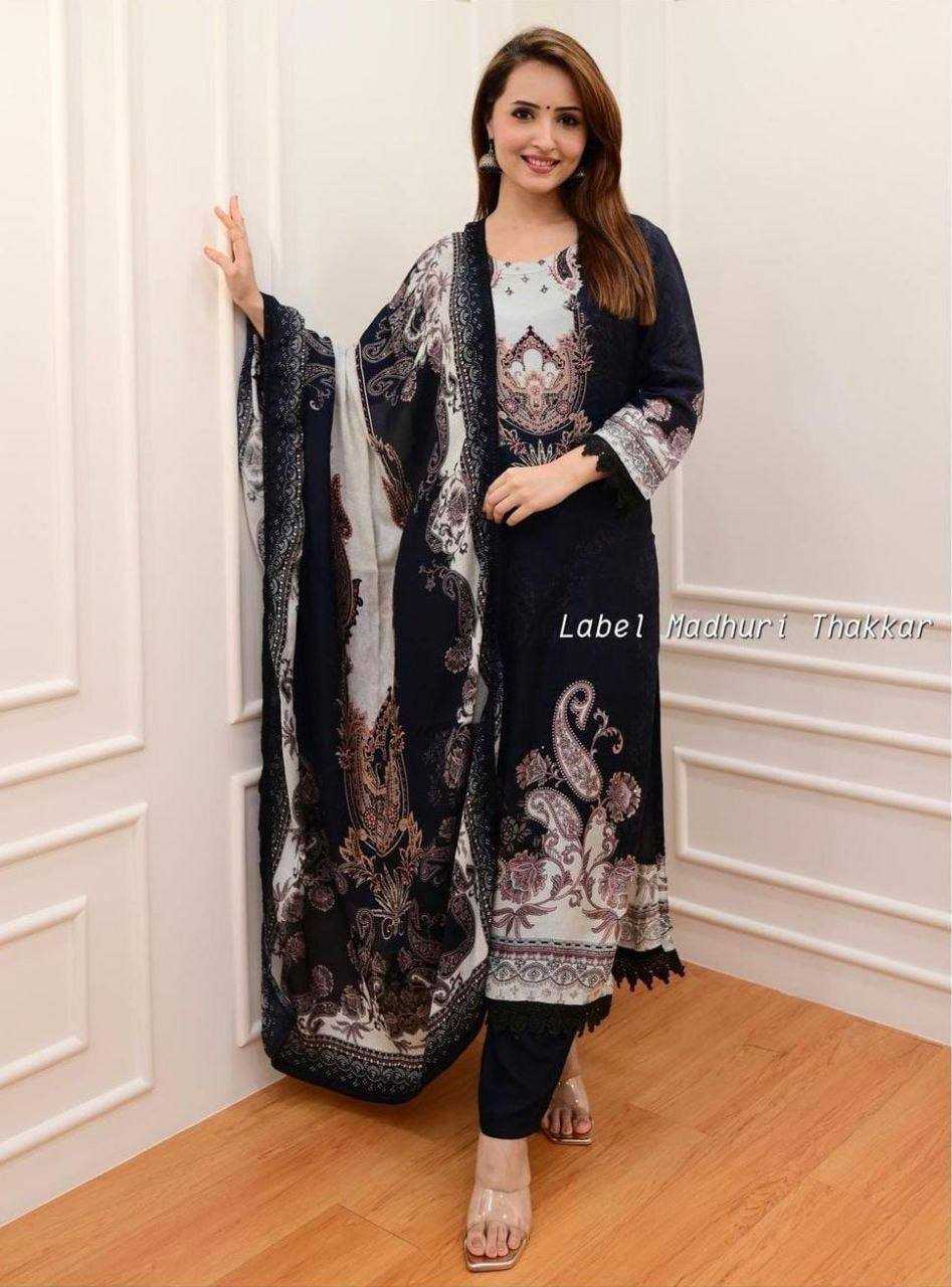 Muslin Printed Suit