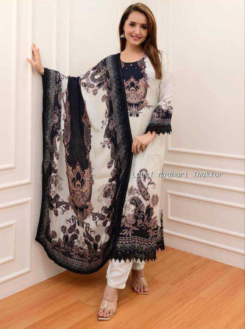 Muslin Printed Suit