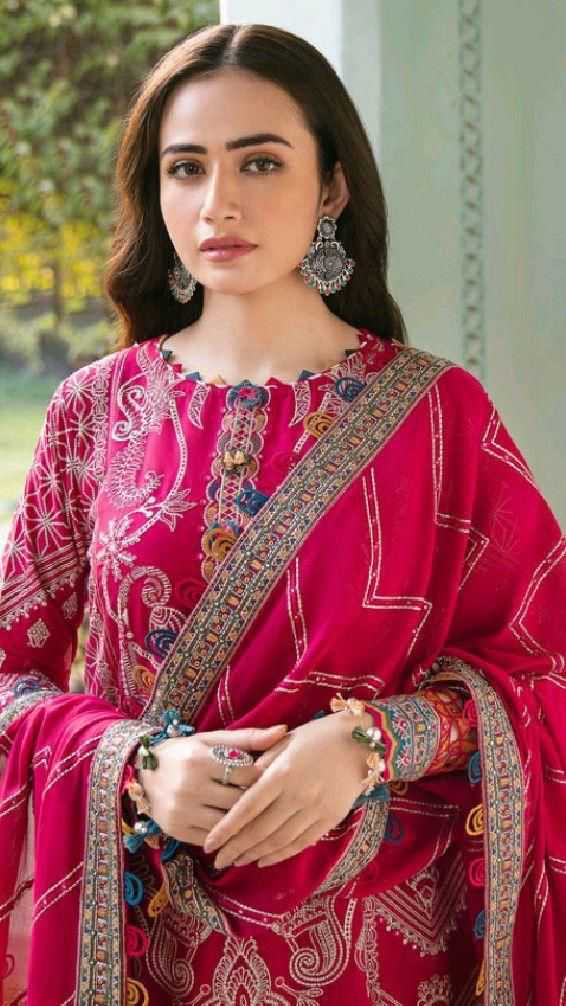 Muslin Printed Suit