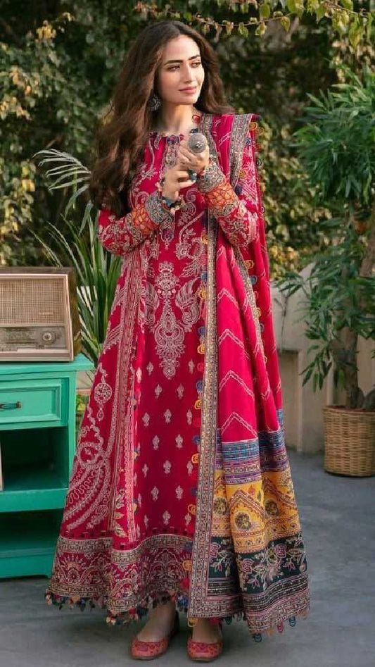 Muslin Printed Suit