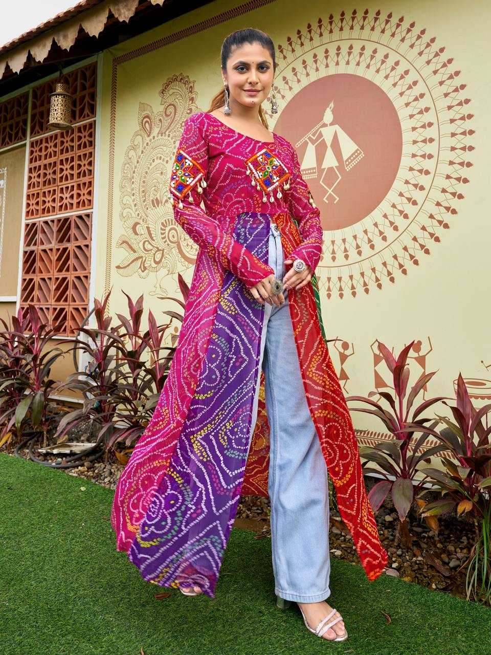 Faux Georgette Printed Kurti