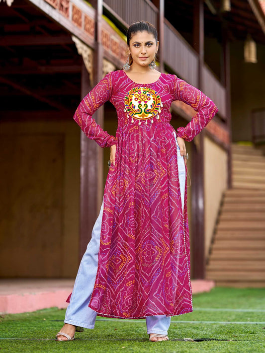 Faux Georgette Designer Kurti