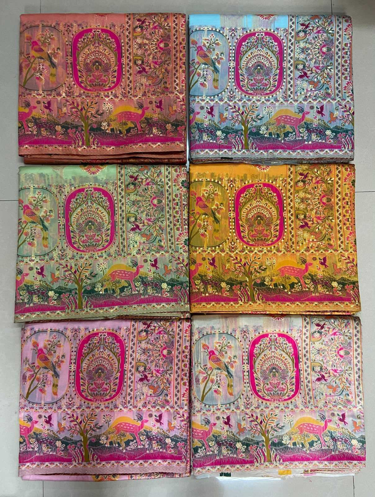 Advisha Pashmina Zari Border Saree