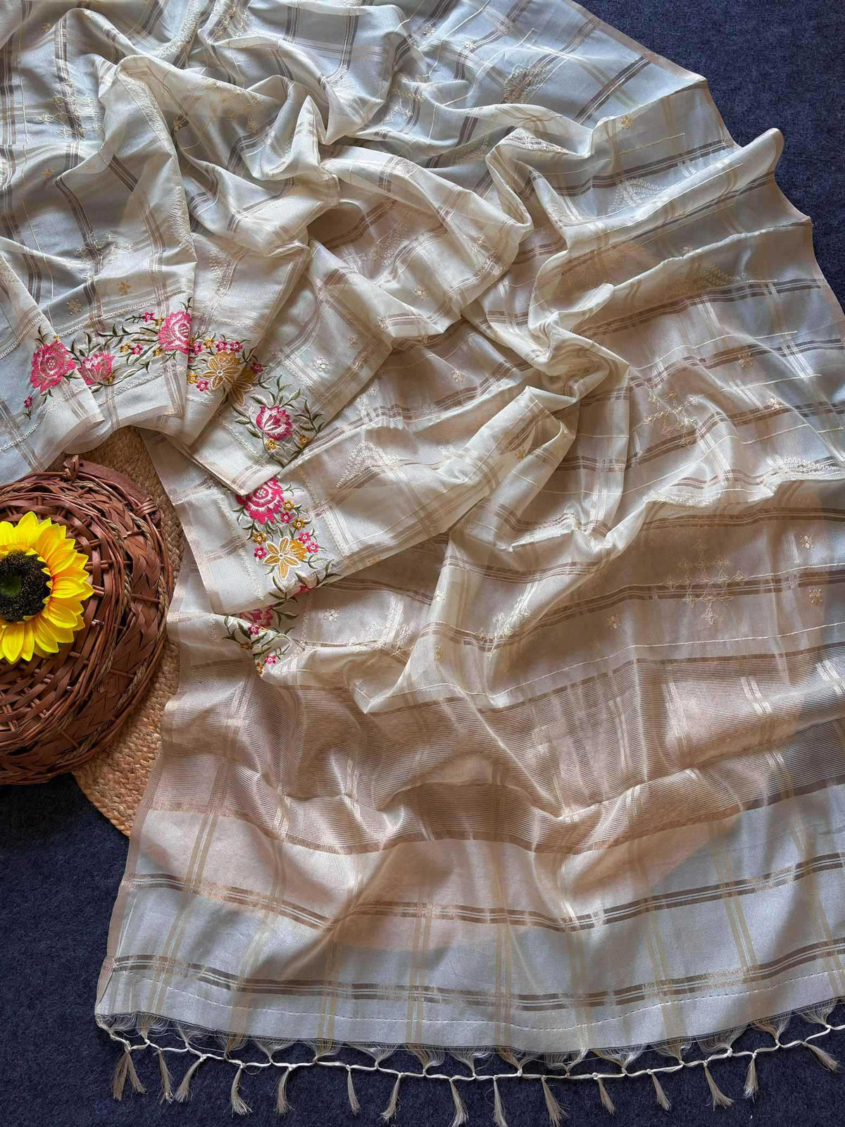 Tussar Silk Designer Saree