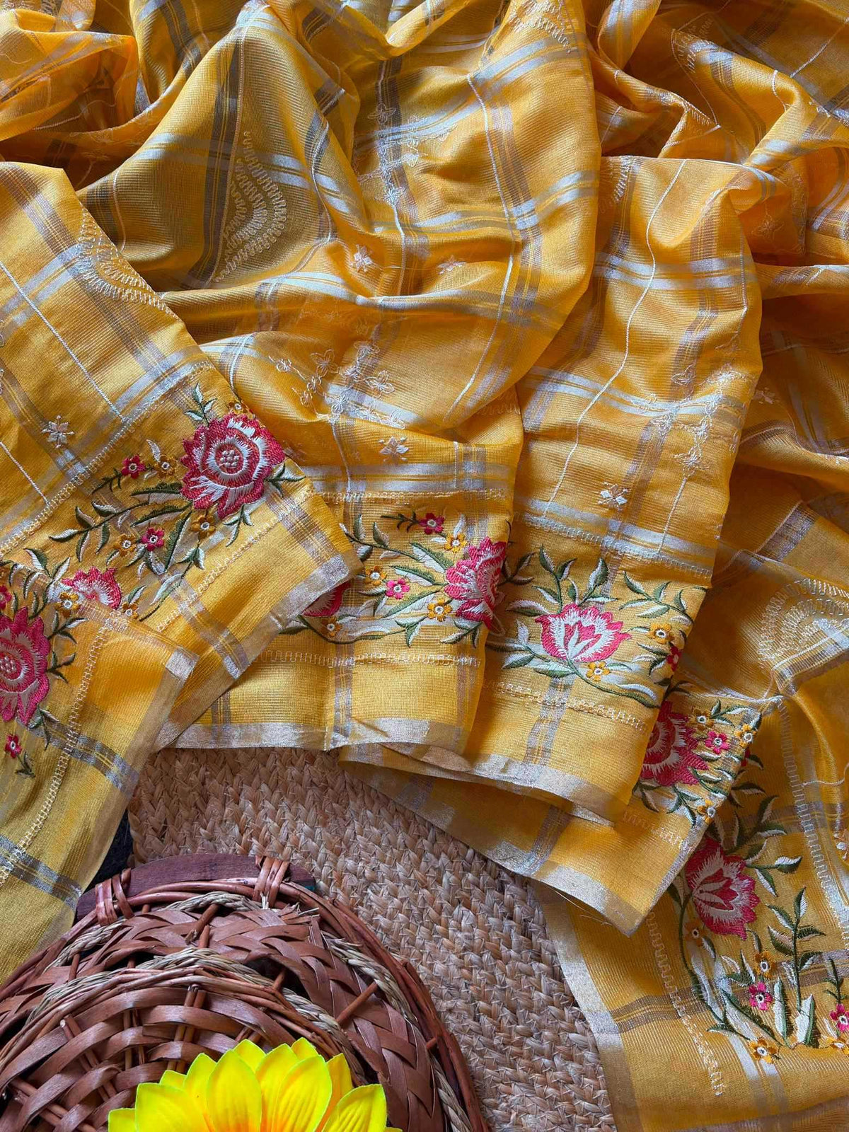 Tussar Silk Designer Saree