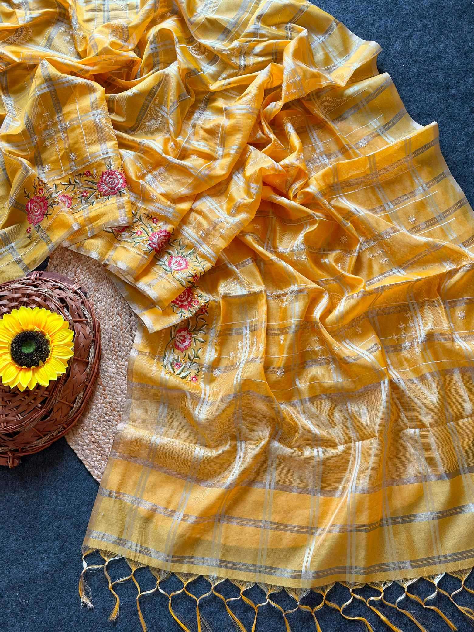Tussar Silk Designer Saree
