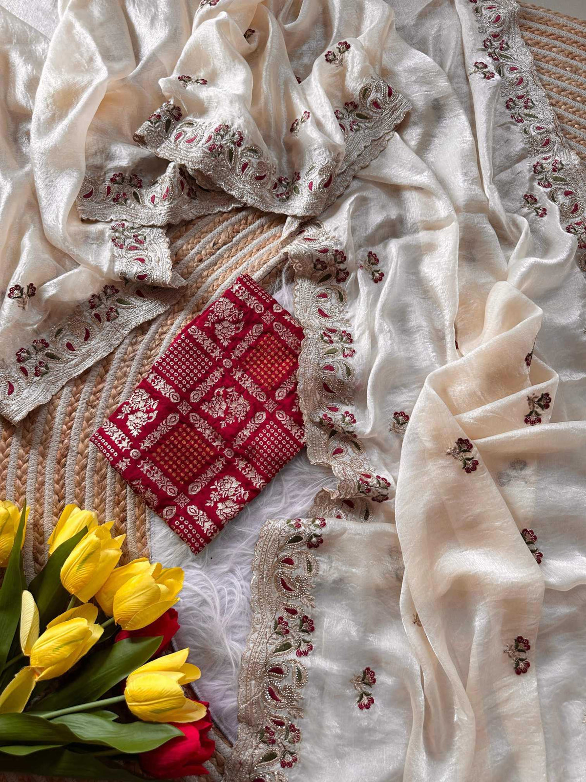 Shimmer Silk Designer Saree
