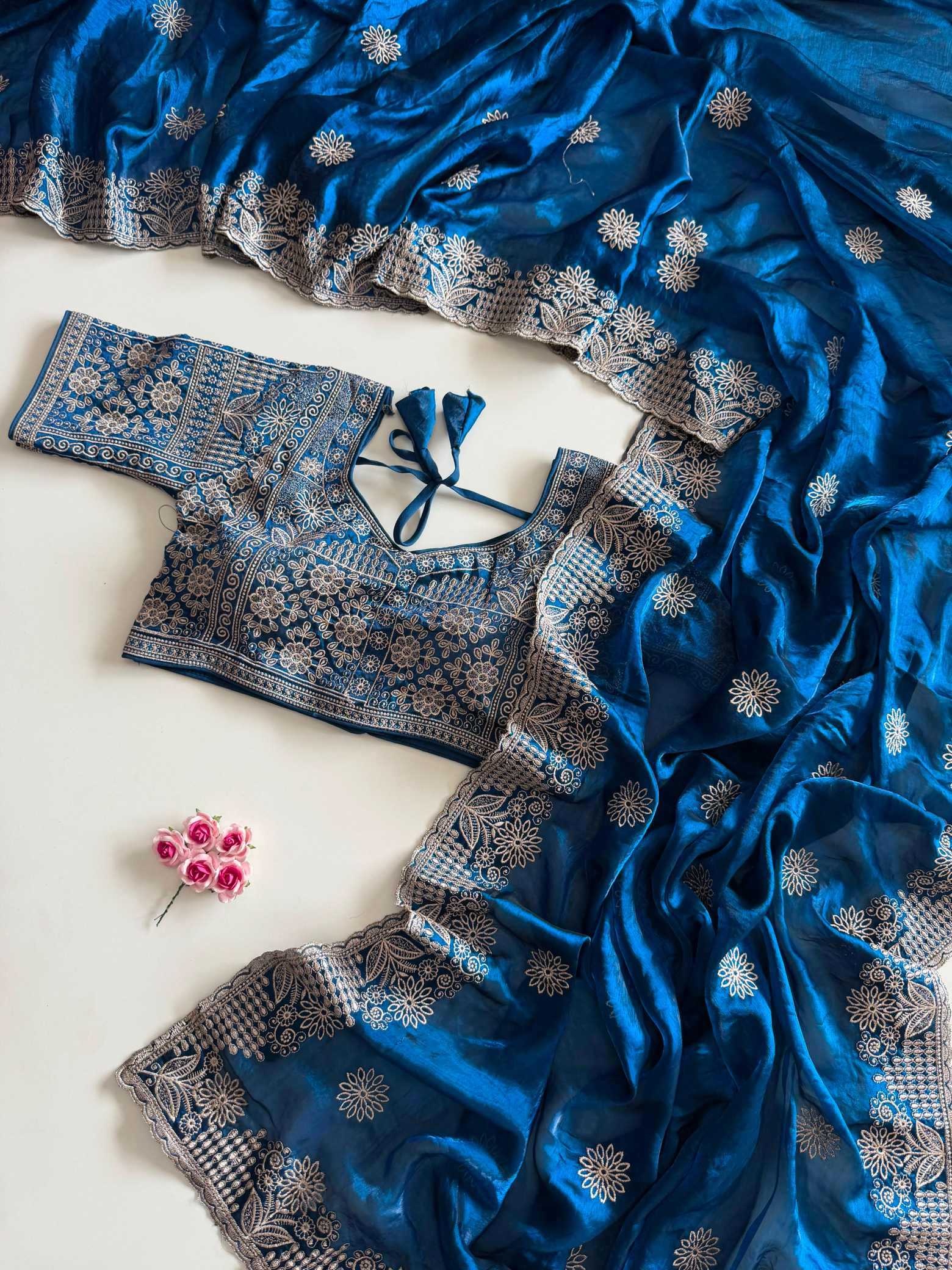 Satin Silk Designer Saree