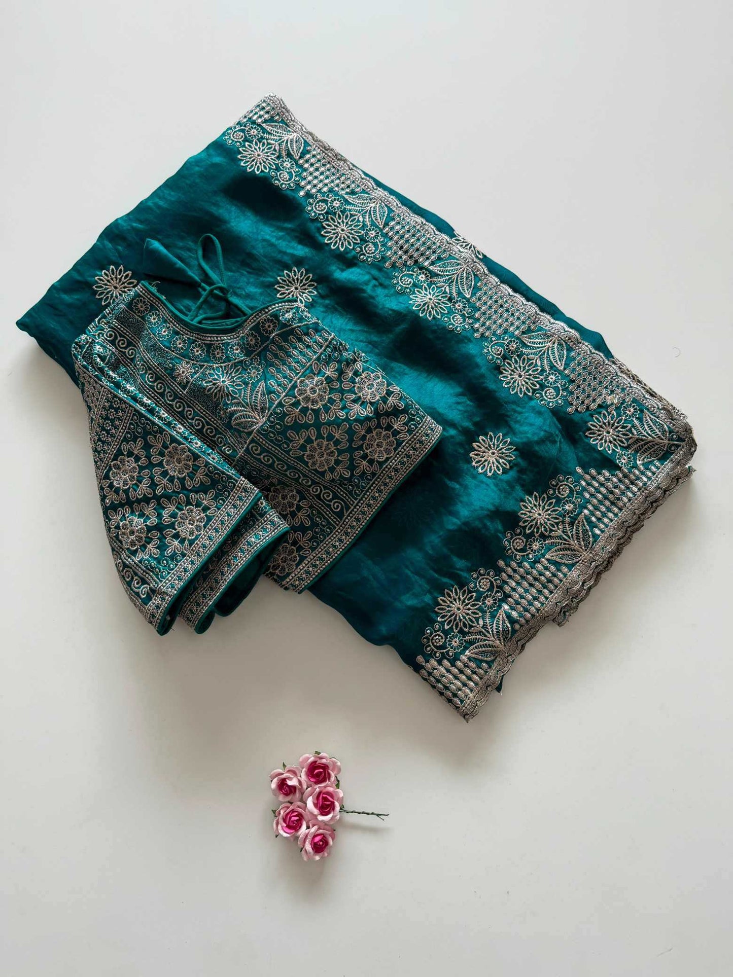 Satin Silk Designer Saree